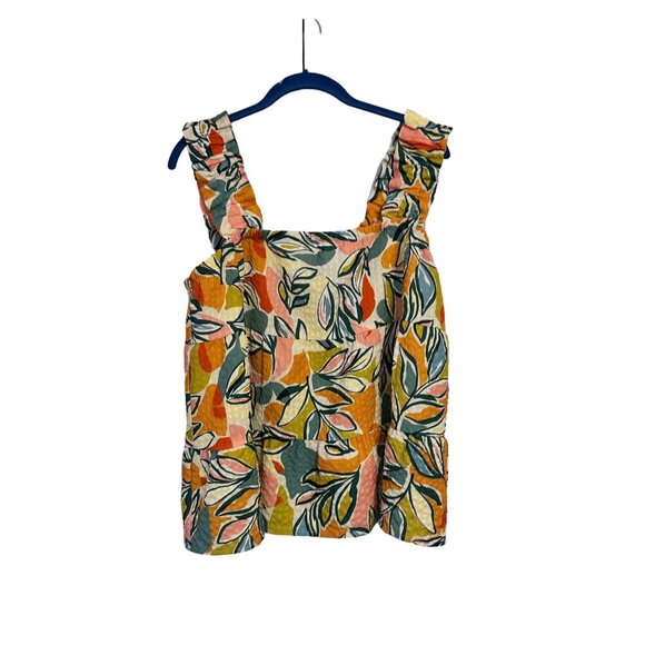 THML Tops - THML colorful flutter strap sleeveless blouse XL